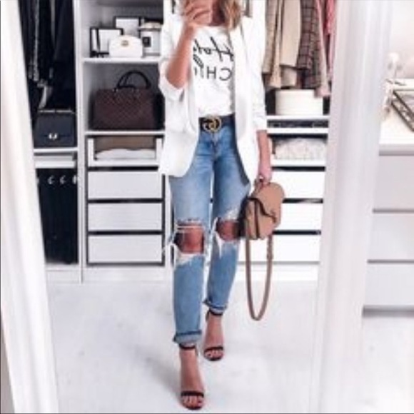 Zara Jackets & Blazers - 🤍 Zara Crepe Ruched Sleeve Open Front Blazer 🤍